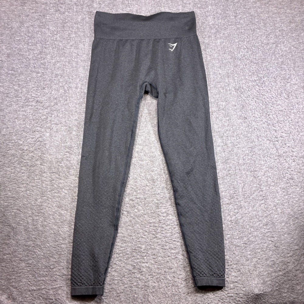 Gymshark Vital‎ Seamless Leggings Women M Charcoal Gray High Waist Activewear